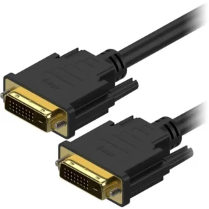 DVI-D 24+1 pin (1M length ) Dual Link Male to Male Digital Video Cable Gold Plated used for Gaming, DVD, Laptop, HDTV and Projector...