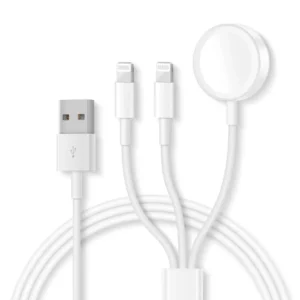 Wireless Watch Charger 3-in-1 Portable Charging Cable for Apple Watch Series 8to1 & SE Phone - 4.9ft Magnetic Charger Compatible with iPhone