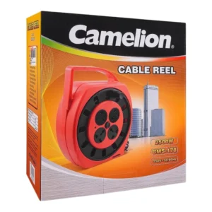 Camelion CMS-178 ( 10 Meter Extension Wire with 4-Way Socket BT Plug Closed Cable Reel Red/Black )