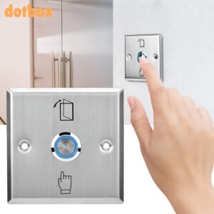 Stainless steel door exit button – a wall-mount push switch for door access control systems,