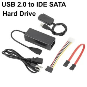 USB 2.0 to IDE SATA S-ATA 2.5 3.5 Inch HD HDD Hard Drive Adapter Converter 4 Pin Power Cable CD CD-RW ROM 12V adapter