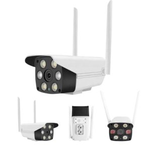 Outdoor Full HD Wireless IP Camera – WiFi CCTV with Night Vision and Two-Way Audio.