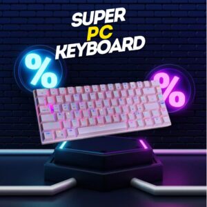 Wireless Gaming Keyboard with RGB Light and bluetooth connectivity 60% to 70% mechanical keyboard