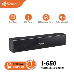 Kisonli USB Wired Gaming Sound Bar Speaker For Gaming Systems
