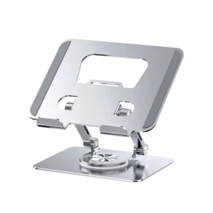 Ultimate aluminium Adjustable Laptop Stand: Ergonomic, 360 Rotation, Portable Space-Saving Design for Home Office