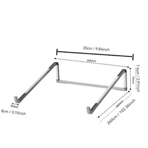 Slim Adjustable Laptop Stand – Portable & Ergonomic Desk Design | Foldable laptop stand