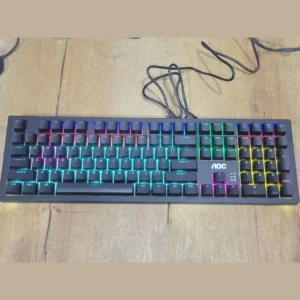 AOC GK410 RGB Mechanical Gaming Keyboard featuring Blue Switches