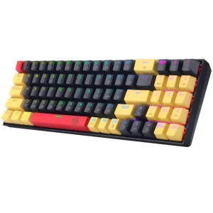 Redragon K688 Wired Mechanical Gaming Keyboard – Compact 78-Key RGB Backlit Wired Keyboard, Hot-Swappable Switches for PC Laptop
