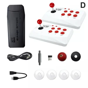 X6 Wireless Retro Gaming Console - Dual Arcade Joysticks with 64GB Memory & 20000 Preloaded Games