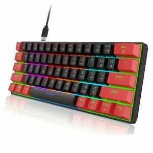 Jdel Red black RGB Rainbow Keyboard Red Switch dotbox.pk pakistan