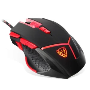 motospeed gaming mouse 7 button 4000 DPI wired USB with red breathing light