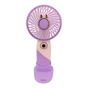 USB Rechargeable Personal Cooling Fan – Ultra-Quiet Portable Handheld & Standing Fan | High-Battery Life Mini Cooler for Students, Gym & Office (Premium Quality at Dotbox.pk)